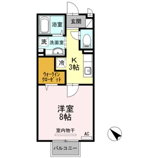 ジュネス下新【2階】の間取り