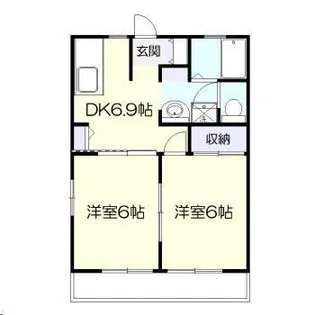 フレグランス綾A【1階】の間取り