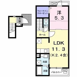 ヴェルジェ II【2階】の間取り