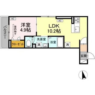 D PAINA大丸【3階】の間取り