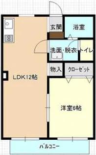 サンシティ西割A棟【1階】の間取り