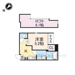 ハーモニテラス栗栖野華ノ木町【1階】の間取り