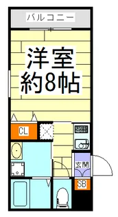 モレスヴィラ池田【1階】の間取り