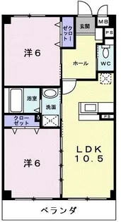 イシガーラハウス【3階】の間取り