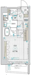 フュージョナル千住大橋【1階】の間取り