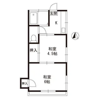 シモニハイツ【2階】の間取り