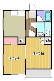 グリーンハイツ高根【1階】の間取り