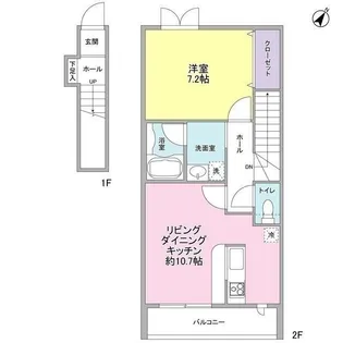 フォール ブランシェ用賀【2階】の間取り