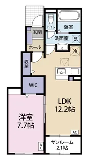 メゾン ドゥ サンセリテ【1階】の間取り