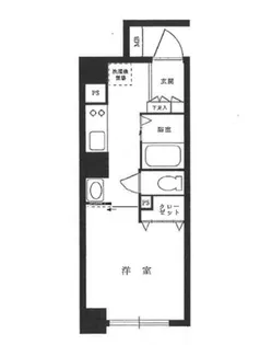 ヴェルト五反田西【1階】の間取り