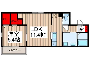 カーサプリムラI【1階】の間取り