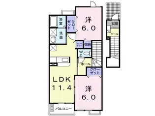 セレーノ 弐番館【2階】の間取り