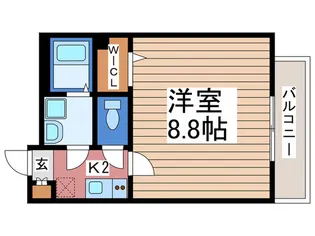 River Side K【1階】の間取り