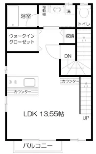 サウザンマグノリア【2階】の間取り