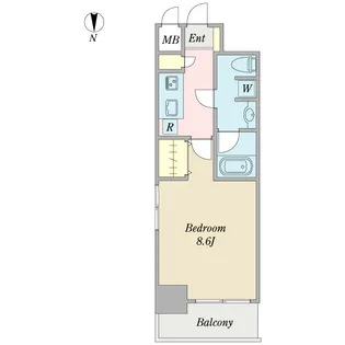 クオンアドレス東陽町【4階】の間取り
