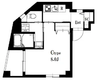 b’CASA Lazo Fujisaki【2階】の間取り