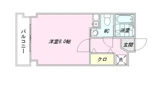 メモリアル博多【2階】の間取り