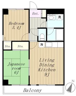 コンフォートソシアK【1階】の間取り