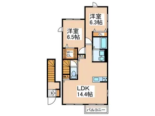エシカル柴崎【2階】の間取り