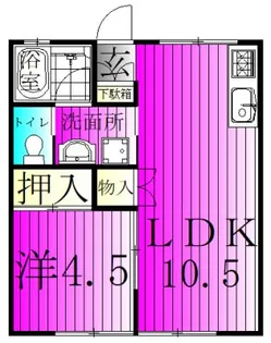 メゾン逆井【1階】の間取り