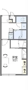 レオパレスKIII【1階】の間取り