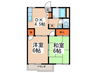 トップヒルズ【2階】の間取り