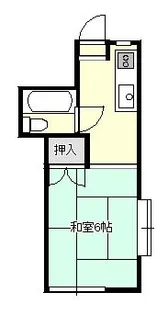 メゾンドールフジ【2階】の間取り
