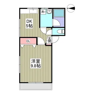 サニーハイツK【2階】の間取り