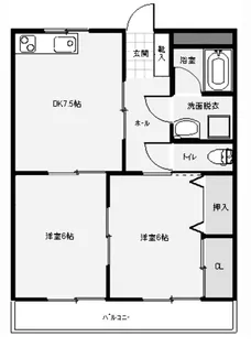 パシフィックハイツ 101【1階】の間取り