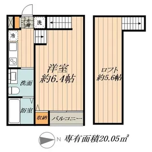 シェモア中島町【2階】の間取り