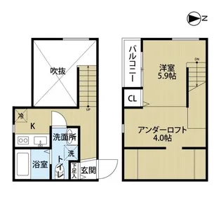 abetina伊都【2階】の間取り