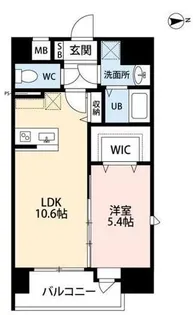 La vie claire Tuboi【13階】の間取り