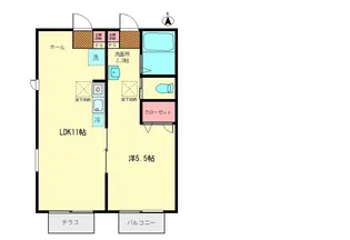 グランパーレ【1階】の間取り