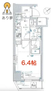 スパシエルクス横濱鶴見【8階】の間取り