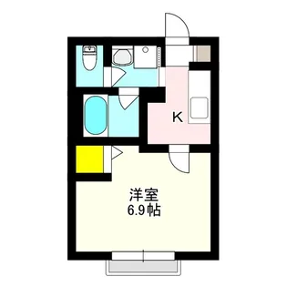 ヴァンサンク【2階】の間取り