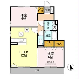 ラビエール【1階】の間取り