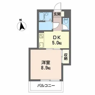 コウシンハイツ【2階】の間取り