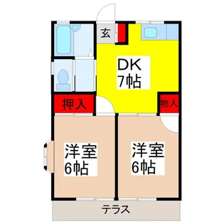 ウィステリアII【1階】の間取り