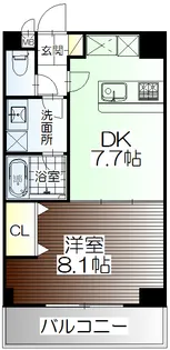 ボヌール・エスト【7階】の間取り