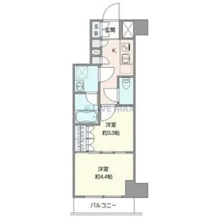 ジェノヴィア北池袋スカイガーデン【2階】の間取り