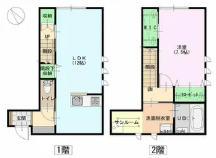 ヴェルスタンド【1階】の間取り