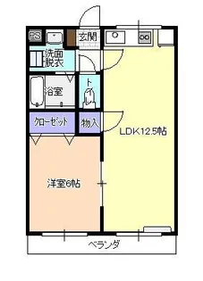 マンションユミリ【1階】の間取り