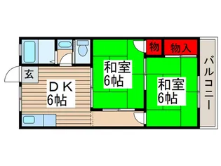 栄マンション【2階】の間取り