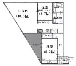 AYM下鴨【3階】の間取り
