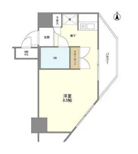 インプルーブ東向島【6階】の間取り