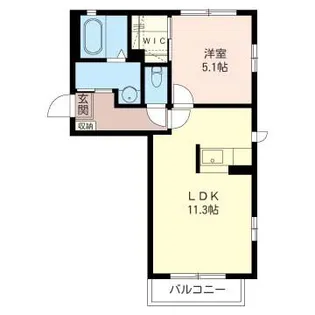 セゾンショコラB棟【2階】の間取り