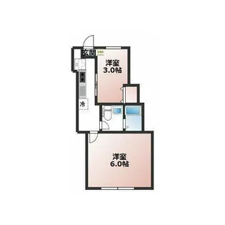 ベルビュー西谷【2階】の間取り