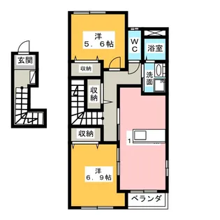 ヴェルジェ【2階】の間取り