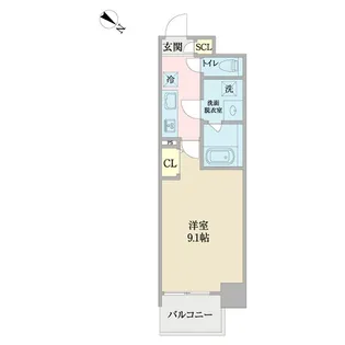 StarArts千葉新宿【5階】の間取り