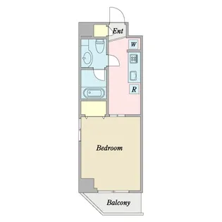 天王坂ヒルズウエスト【3階】の間取り